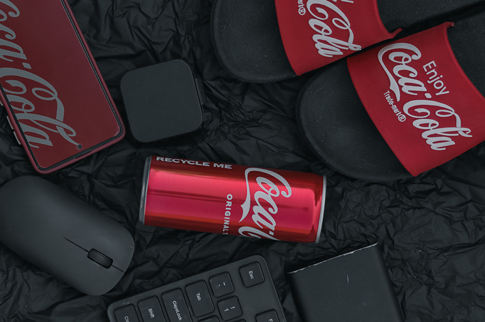 Group of CocaCola products.