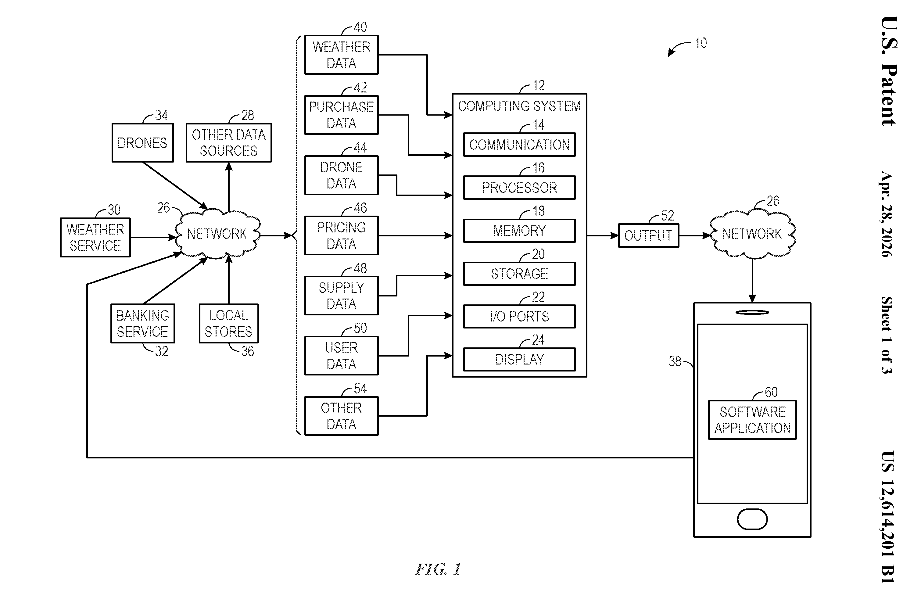 Guidance systems and methods for supply chain issues patent drawing